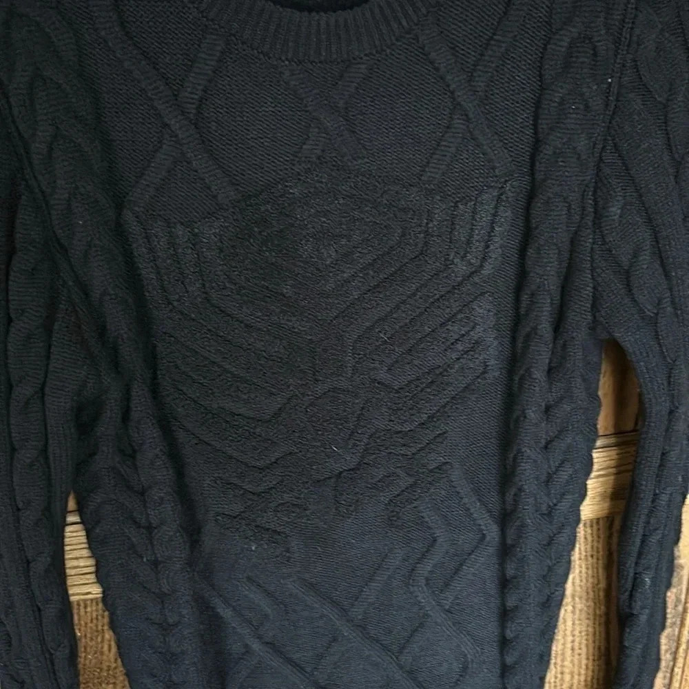 Disney Parks x Marvel Avengers Black Panther Cable Knit Sweater | Size S - Picture 7 of 9